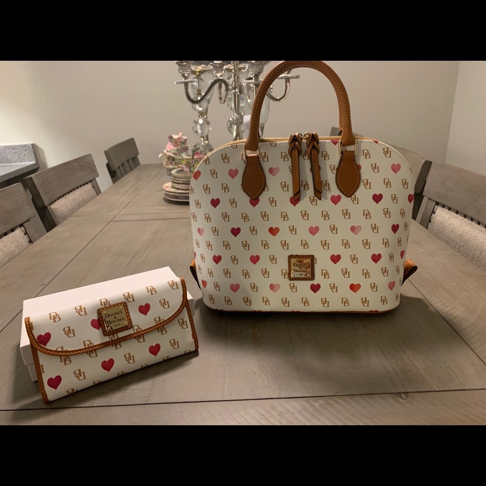 Dooney and Bourke Gretta Hearth Satchel and Wallet - Picture 8 of 8